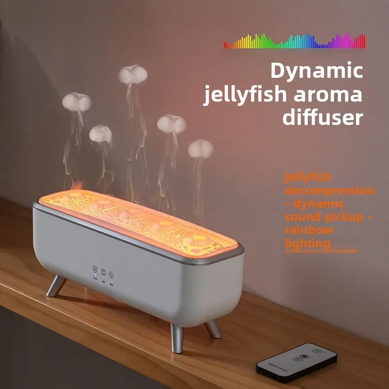 Spit circle flame humidifier pickup dynamic jellyfish lantern porous diffuser diffuser no essential oils