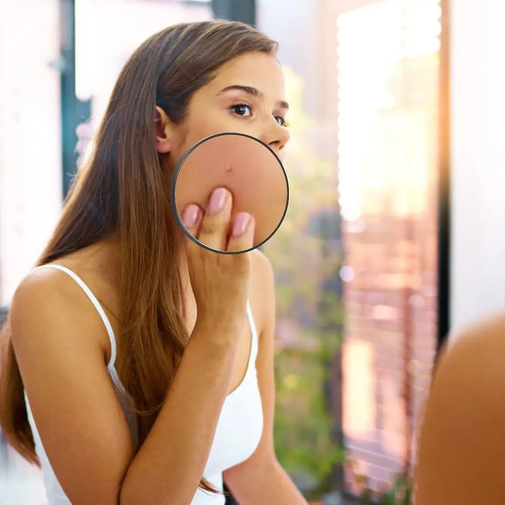 Specchio per ingrandimento punti neri 10/20/30X Specchio per trucco da bagno rotondo ad alta definizione con ventosa Conveniente
