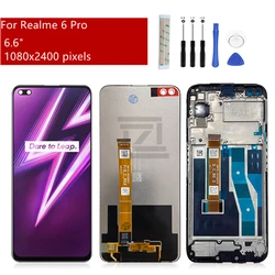 For OPPO Realme 6 Pro display LCD Touch Screen Digitizer Assembly RMX2061 RMX2063 Lcd Replacement Repair Parts 6.6