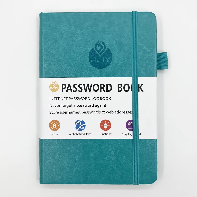 Imagem -02 - Hardcover Password Book para Home Office Computador Site Logins Keeper Endereço Internet e Organizador