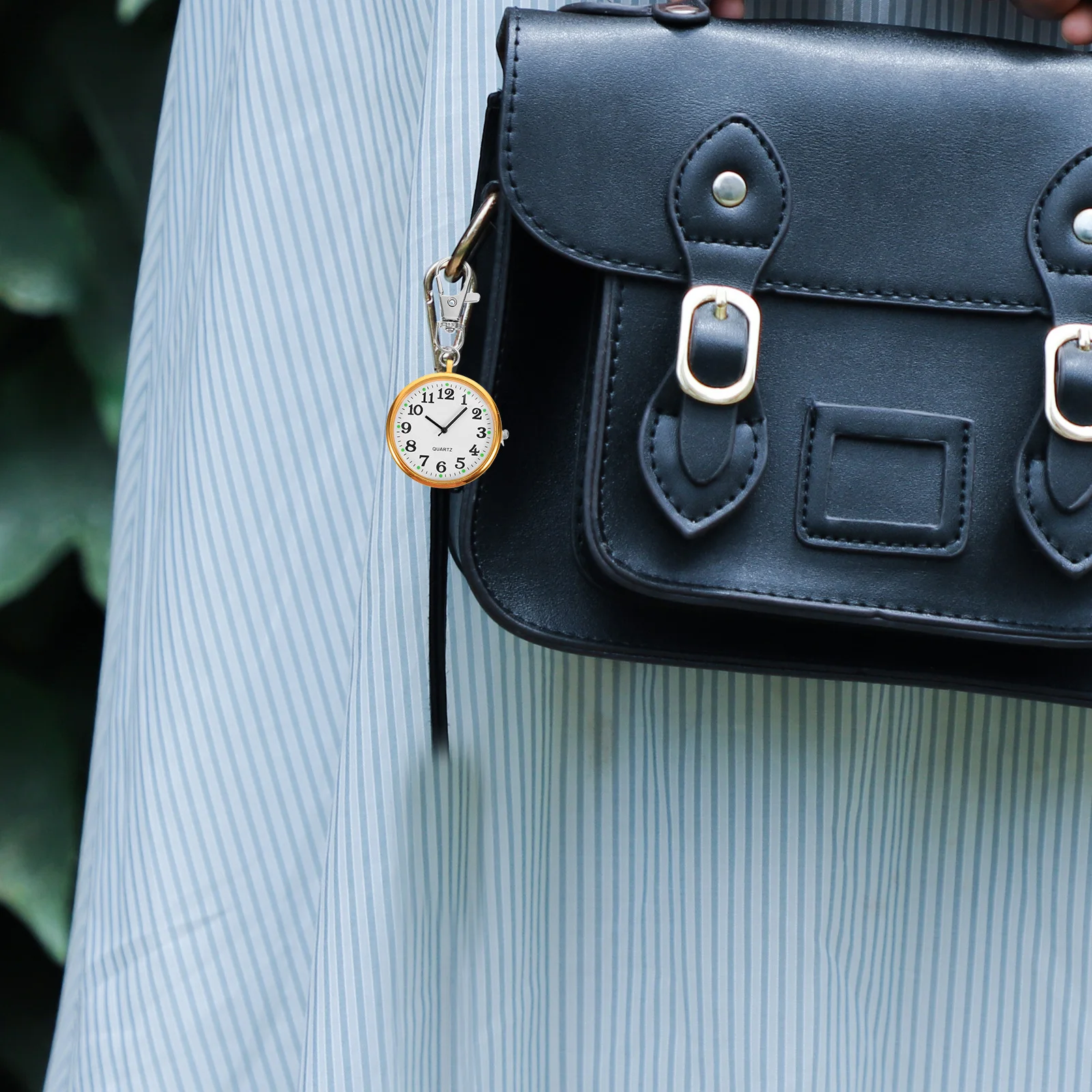 Portable Nurse Watch Hanging Keychain Clip-on Pocket Fob Watch Lightweight Accurate Unisex Clip Badge for Doctors Students Women