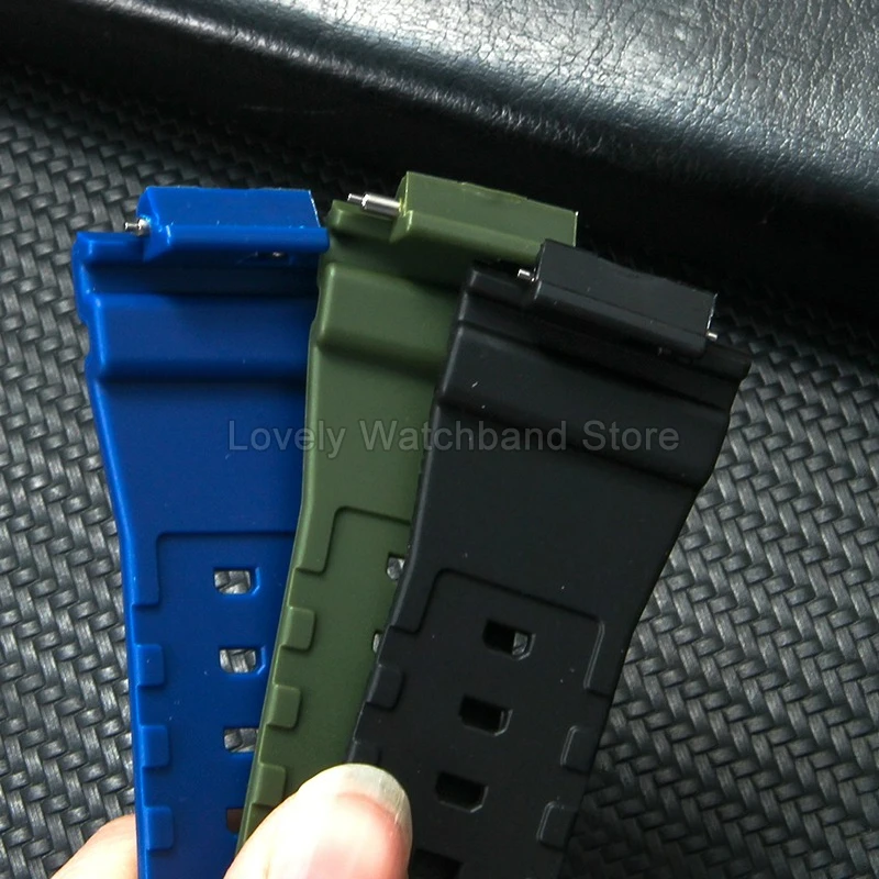 حزام ساعة راتينج صديق للبشرة 16 ملم لساعة كاسيو كاسيووك GM-5600 GM-6900 GA-2100 أسود أخضر أزرق أبيض هيبوالرجينيك قابل للتنفس