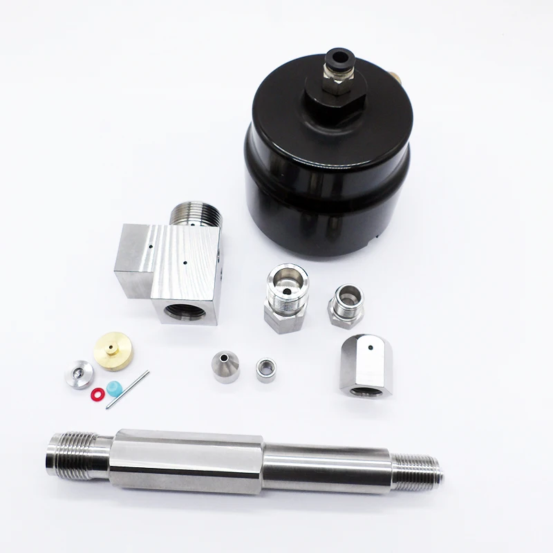 Części zamienne do wycinarek wodnych Waterjet AccuLine, tylko woda, 13903-1-1-4 Górny otwór dopływowy powietrza 13903-2-1-4 Zespół głowicy tnącej do wycinarki wodnej AccuStream