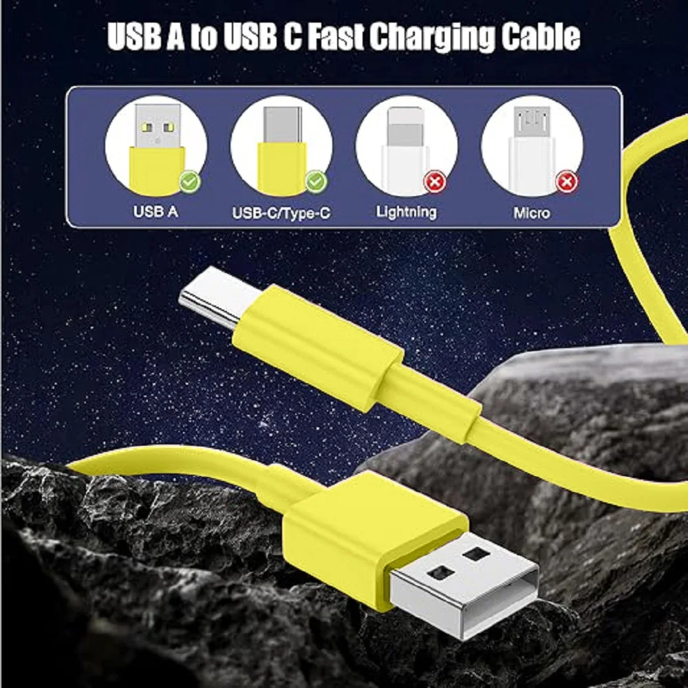 1pcs/2pcs/3pcs/4pcs/5pcs USB A to Type C Mobile Phone Cables Fast Charging USB Adapter Cable For Samsung Huawei USB C Data Cable