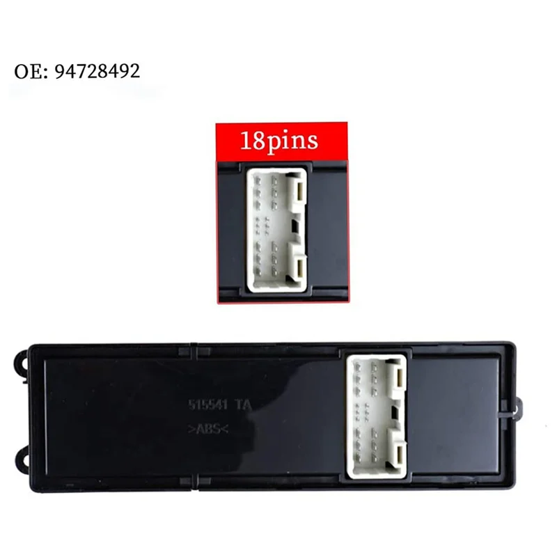 

4X Power Window Main Control Switch, 94728492 For GMC S10 Car Accessories