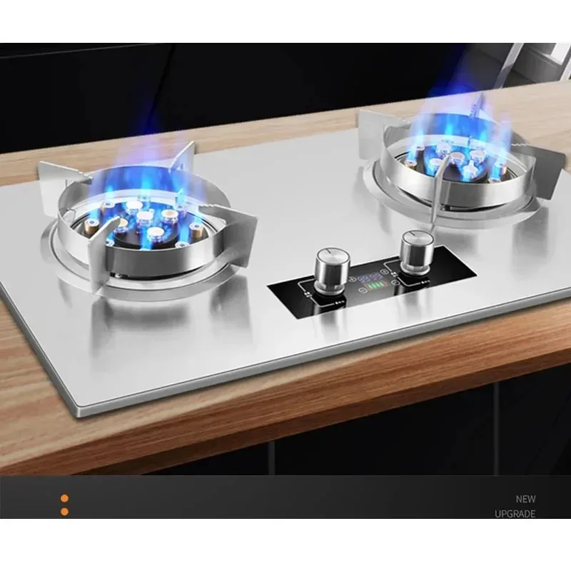 Dual Burner Embedded High Flame Gas Stove Electronic Ignition for Natural Gas/LPG