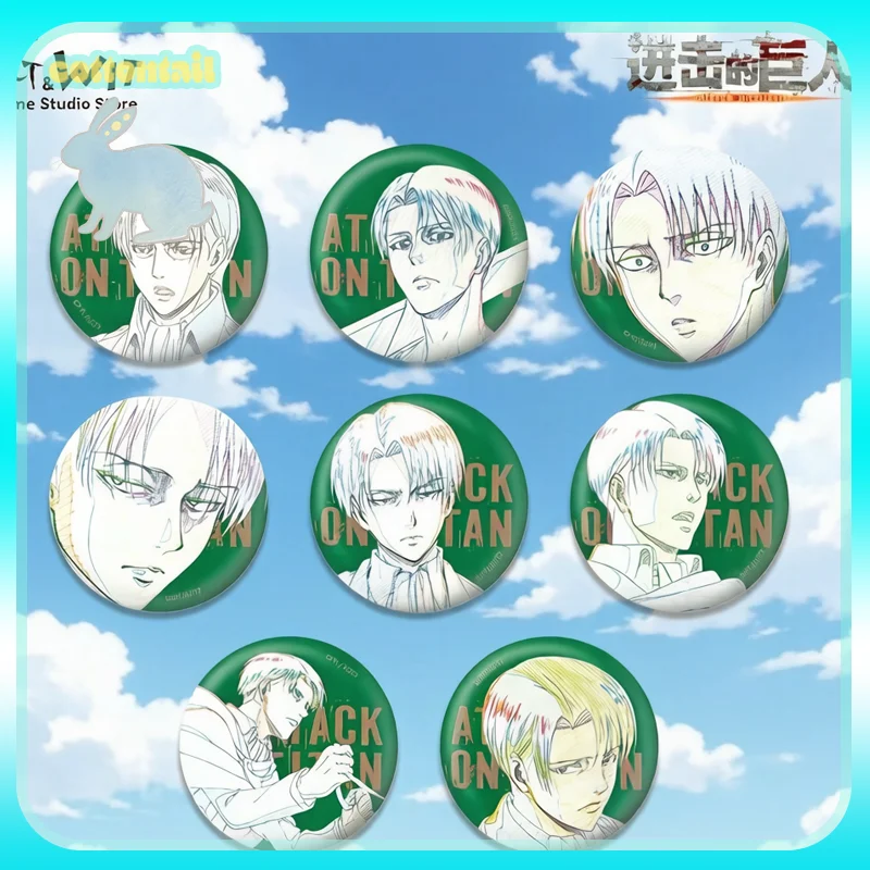 オリジナル進撃の巨人キーホルダー：プライムリヴァイ・ティンプレートバッジ・ブラインドボックス・フランジスカ・フォン・カーマ周辺装飾品・acgグッズ・コレクタブルトイ