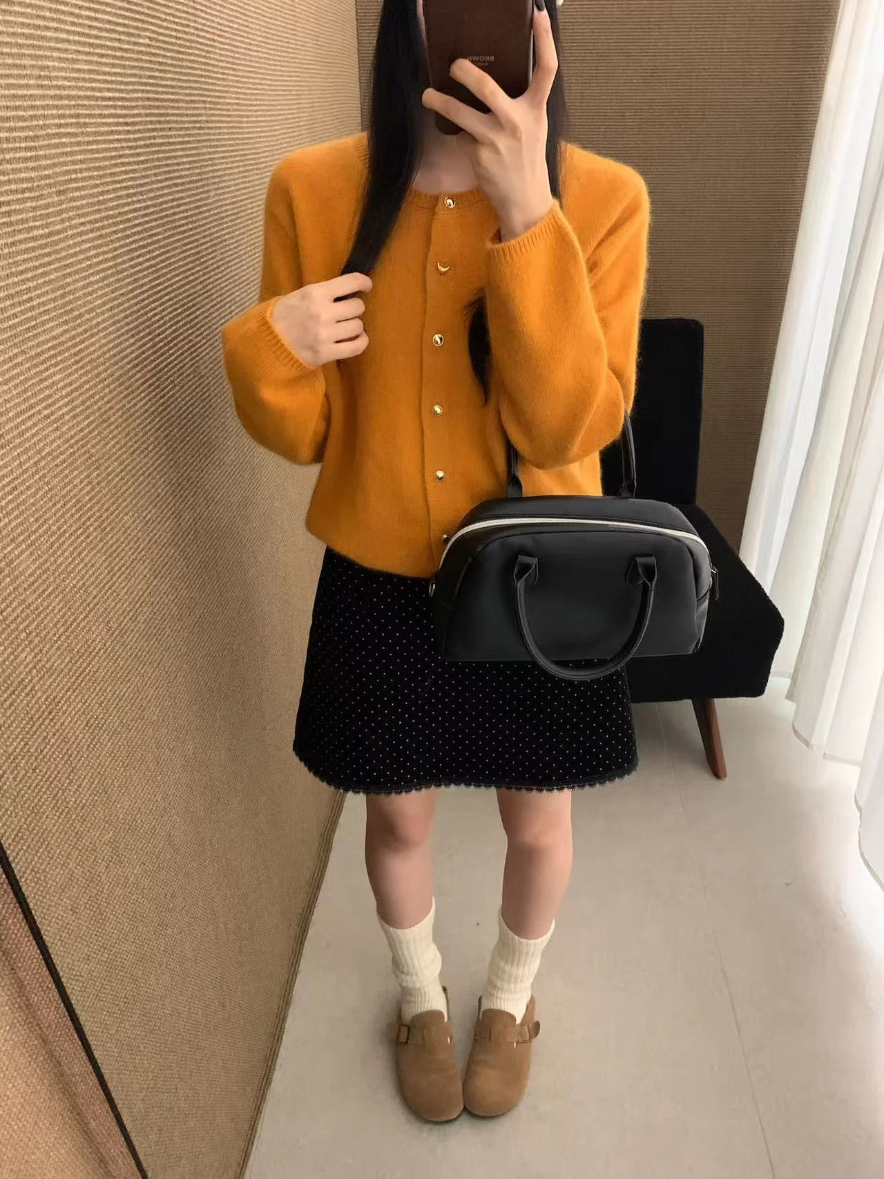 

Женский вязаный кардиган с круглым вырезом, на одной пуговице, из плюшевого вельвета, повседневный, с длинными рукавами, приталенный, стандартный крой