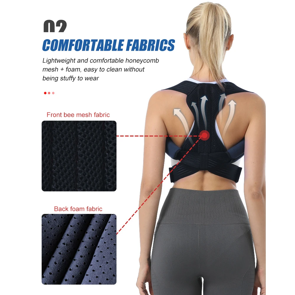 Posture Corrector for Men and Women, Back Brace for Posture, Adjustable and Comfortable, Pain Relief for Back,Shoulders,Neck