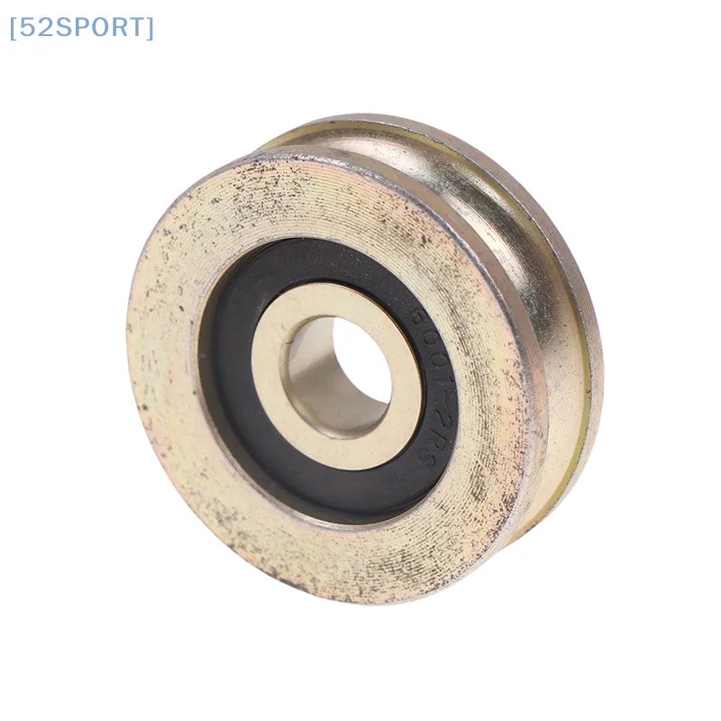 1Pc 10x40x12.5 With Groove Bearing Pulley U-groove Rolling Wheel 8mm Steel Wire Rope Overhead Crane Wheel 4cm Guide Wheel