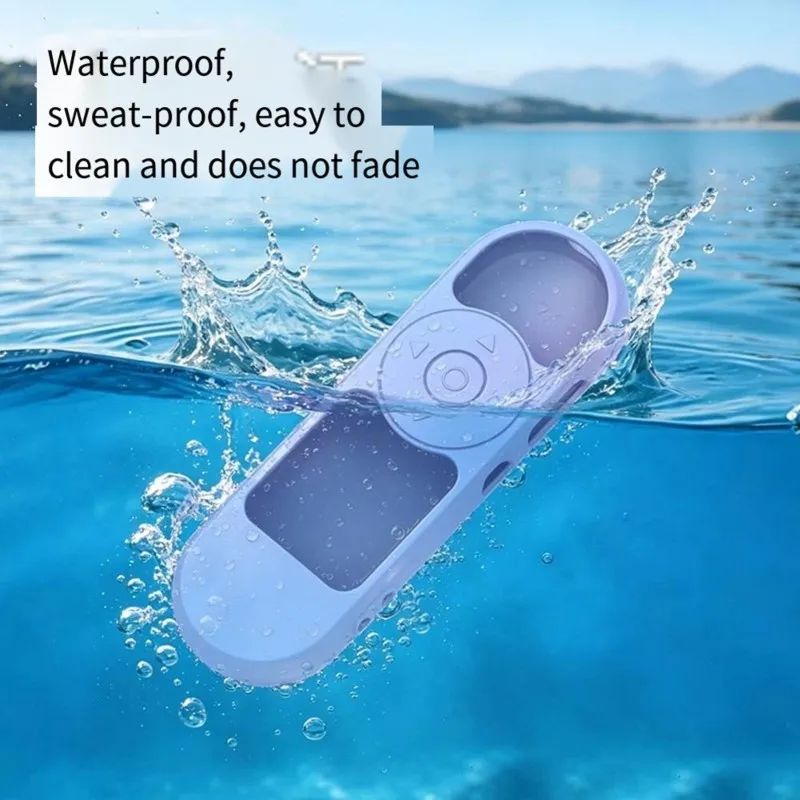 B04B-For Xumo PR3 Voice Remote Compatible Silicone Case, Shock-Resistant Waterproof Storage Luminous Blue Design