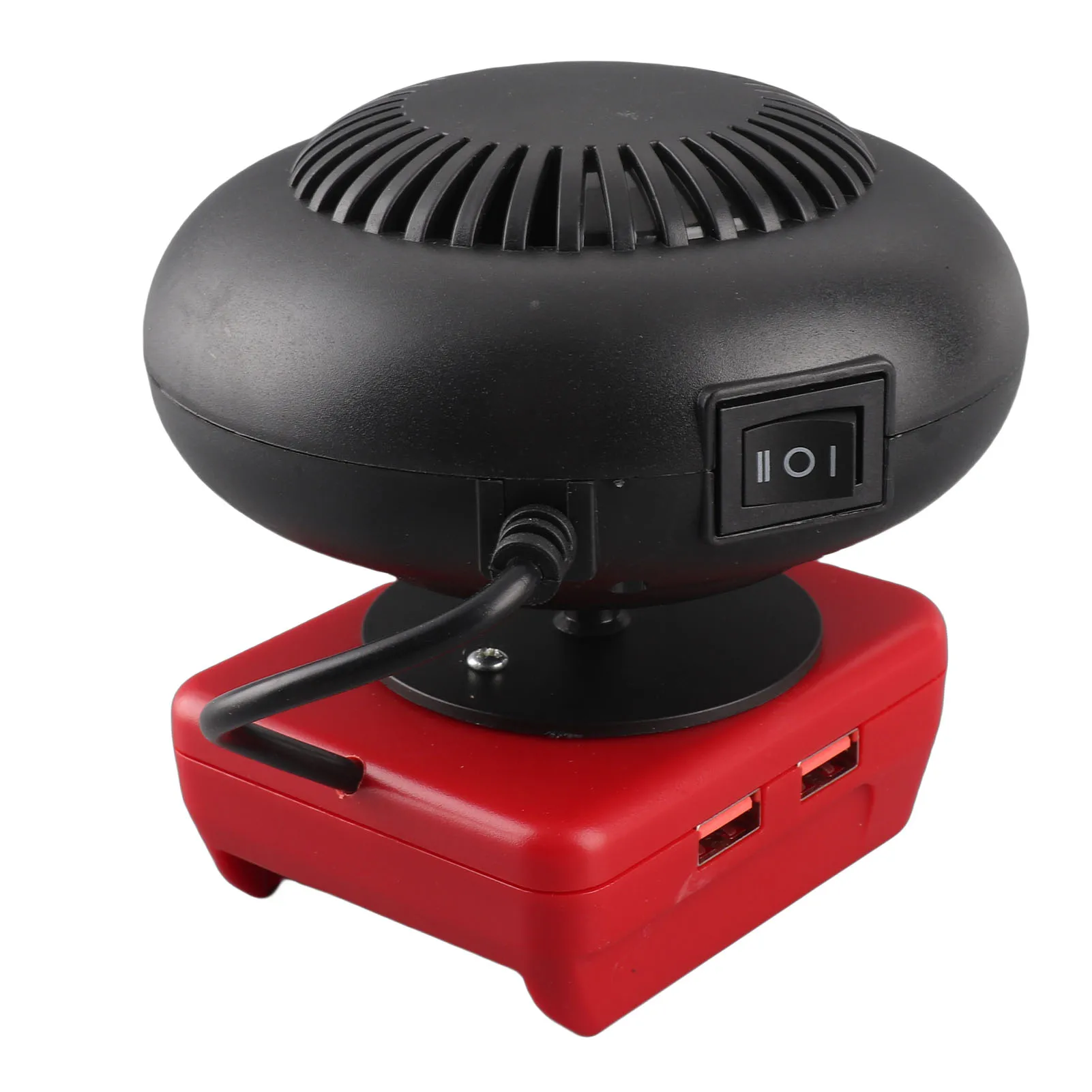 Battery Powered Heater Portable Heating Fan Multi Purpose Cordless Space Heater 2 Gears Temperature Settings 360 Degree Rotation image 4