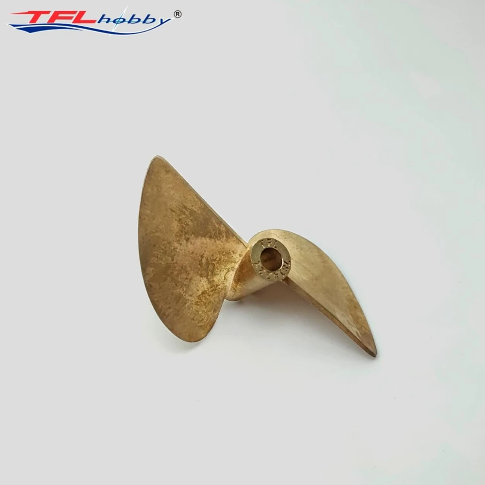 TFL Genuine Parts! High Precision Two-Bladed Propeller Dia=6.35mm D=78mm Copper Alloy Propeller for  RC boat