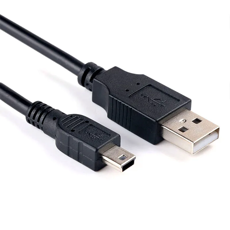 0.3m 1.5m 1m 3m 5m USB Type A To Mini USB Data Sync Cable 5 Pin B Male To Male Charge Charging Cord Line for Camera MP3 MP4 New