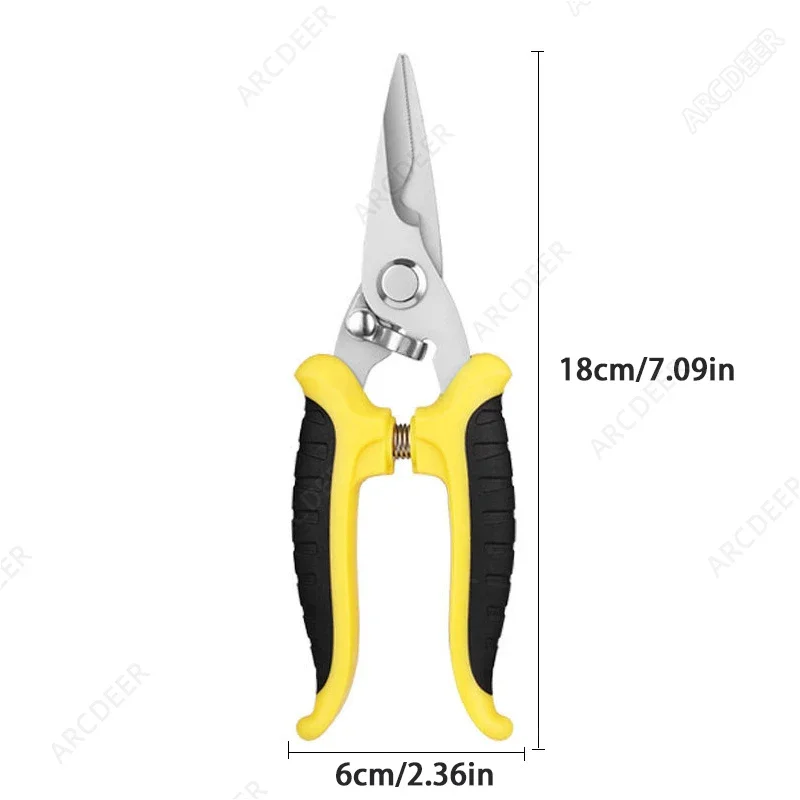 مقصات تشذيب الحدائق، شفرات من الفولاذ المقاوم للصدأ، مقصات تشذيب شديدة التحمل للحديقة، قادين الأشجار، مقصات يدوية