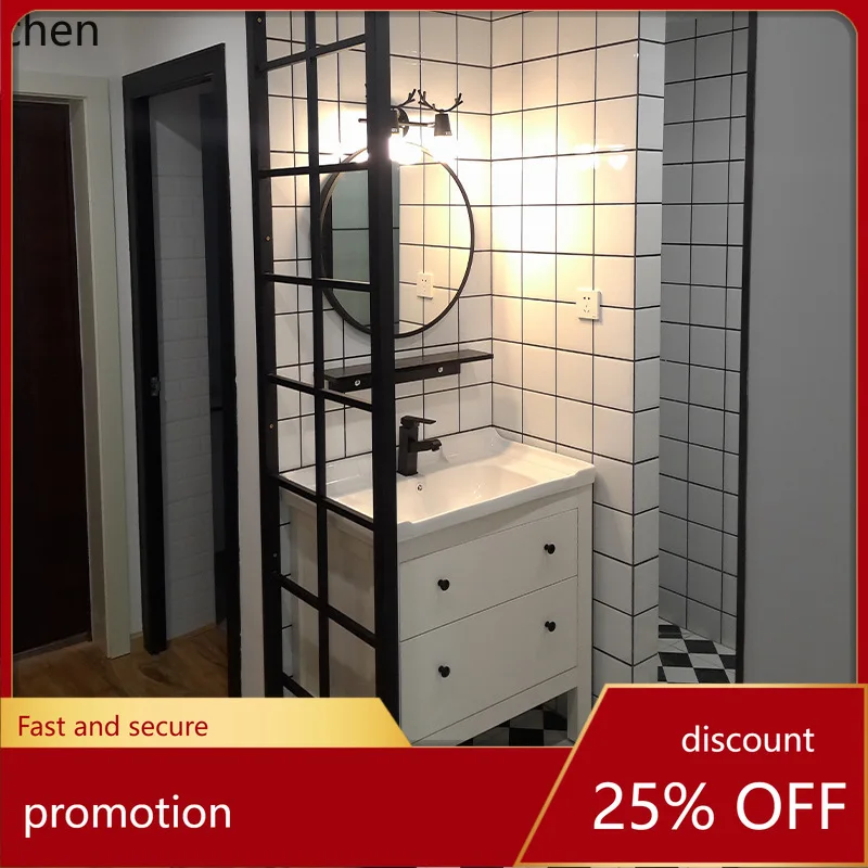 YFY Bathroom Cabinet Set Solid Wood Washstand Basin Cabinet Set