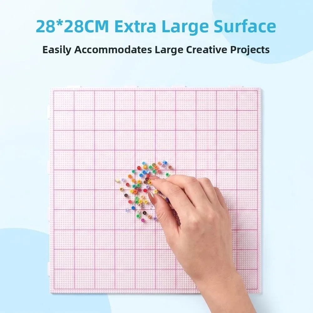 104x104 132x132Pins Fuse Beads Pegboards 2.6mm Beads Eye-protecting Perler Beads Boards Heat Resistant Reusable