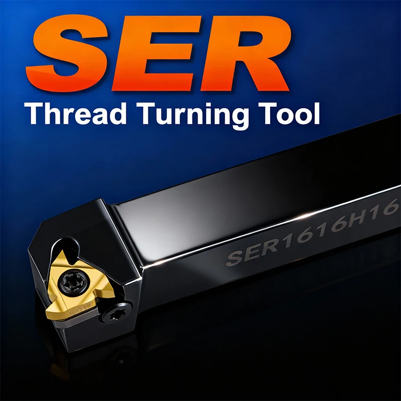 SER1212H16 SER2020K16 SER2525M16 External Thread Turning Tools Lathe Cutter 16ER Carbide inserts CNC Holder