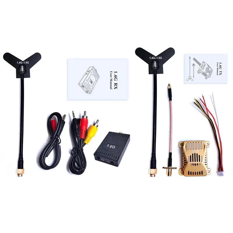 ABUM-1.6G 3W FPV VTX VRX Kit 16CH FPV Aerial Transmitter And Receiver For FPV RC Racing Drone Long Range Transmission