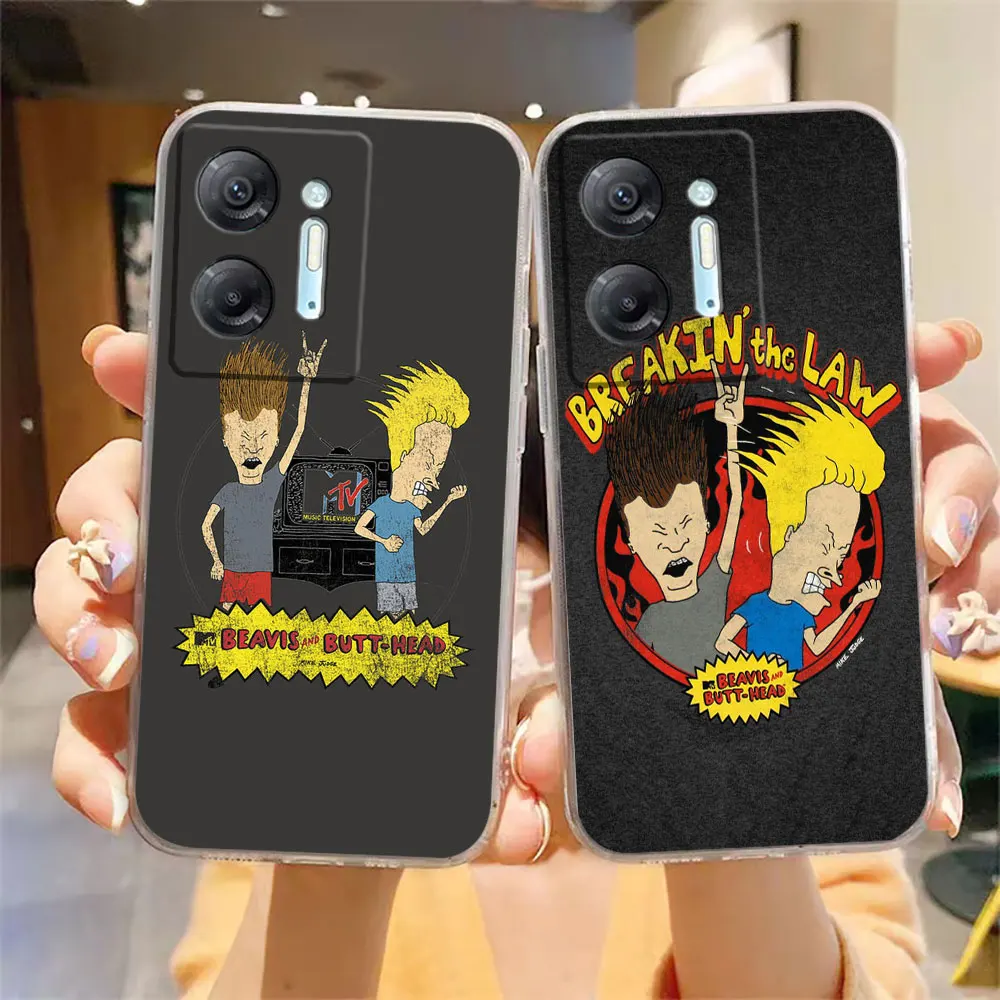 Clear Phone Case For Infinix HOT 9 10 11 12 12i 20 20s 30 30i POVA 2 3 4 PRO PLAY Case Funda Shell Cartoon Beavis And Butthead