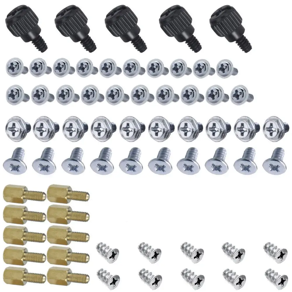 Replacement Pc Hardware Screw Assortment Carbon Steel Components For Desktop Case Motherboard Fan Graphic Card