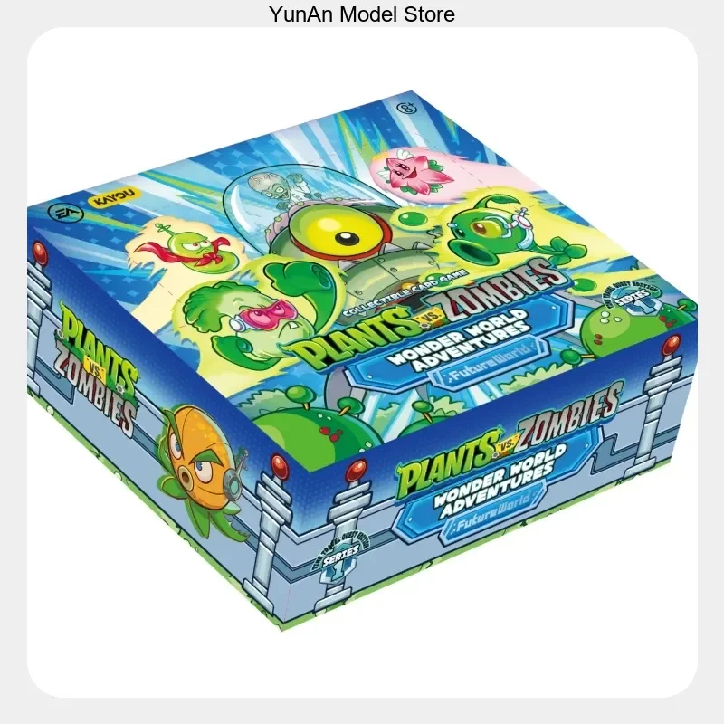 KAYOU Plants Vs Zombies Wonder World Adventures Time Travel Quest Edition Series1 150Pcs Collectible Trading Cards Gift