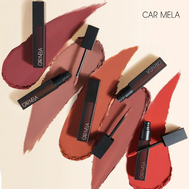

CARMELA Lipsticks Velvet Matte Lip Mud Non-Stick Cup Long-lasting Waterproof Air Bare Feeling Lip Glaze Korea Makeup Cosmetics