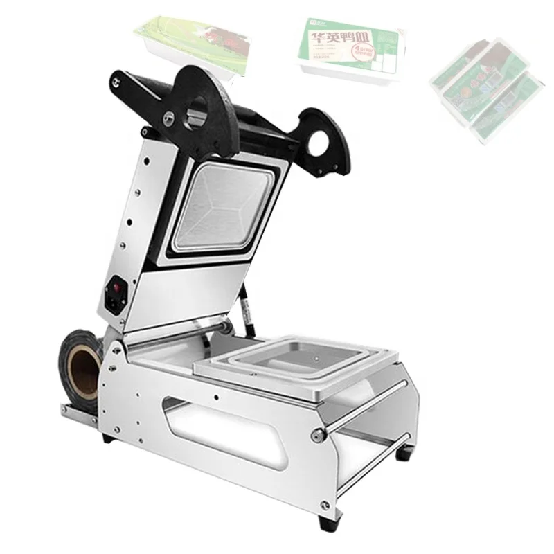 

Manual Tray Sealer Lunch Box Packaging Machine Plastic Food Container Sealing Meal Packing Machine