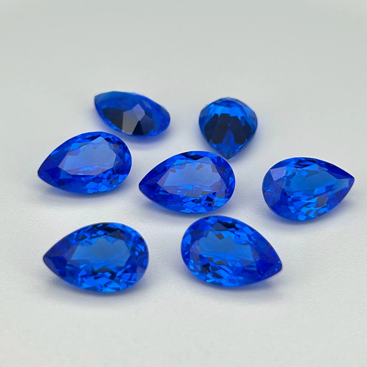 5x7mm-8x10mm Blue Spinel Gemstone Oval Cut Lab Grown Cobalt Spinel Stones