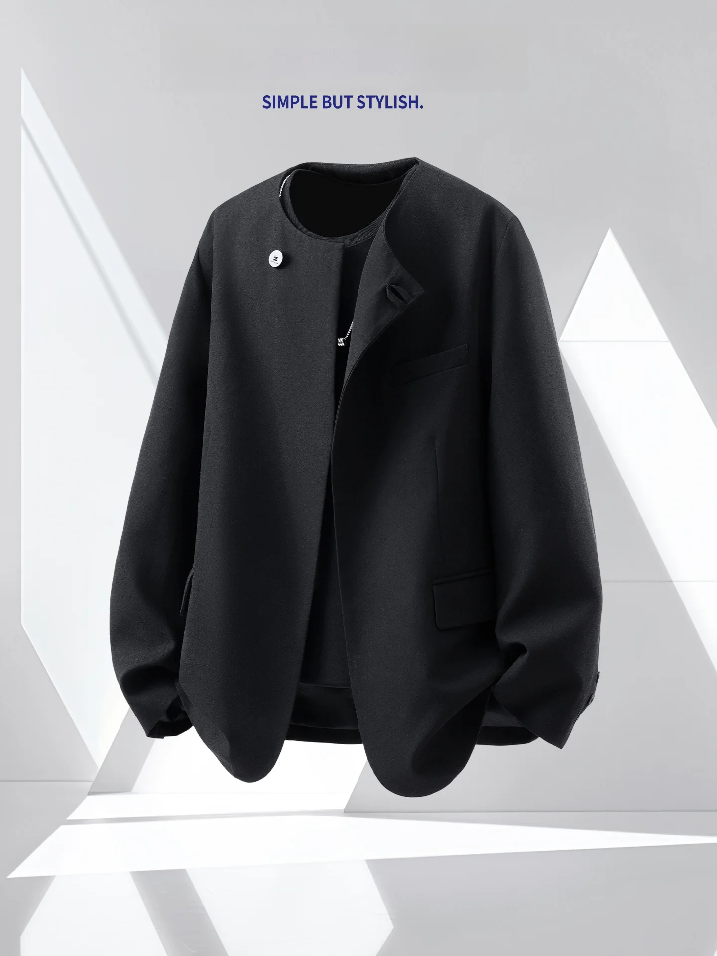 

Новый китайский мужской повседневный костюм Bla Jaet WASSUP GLORY Trendy Haome Sle Осень 2025 Faionable Travel Wear Polye...