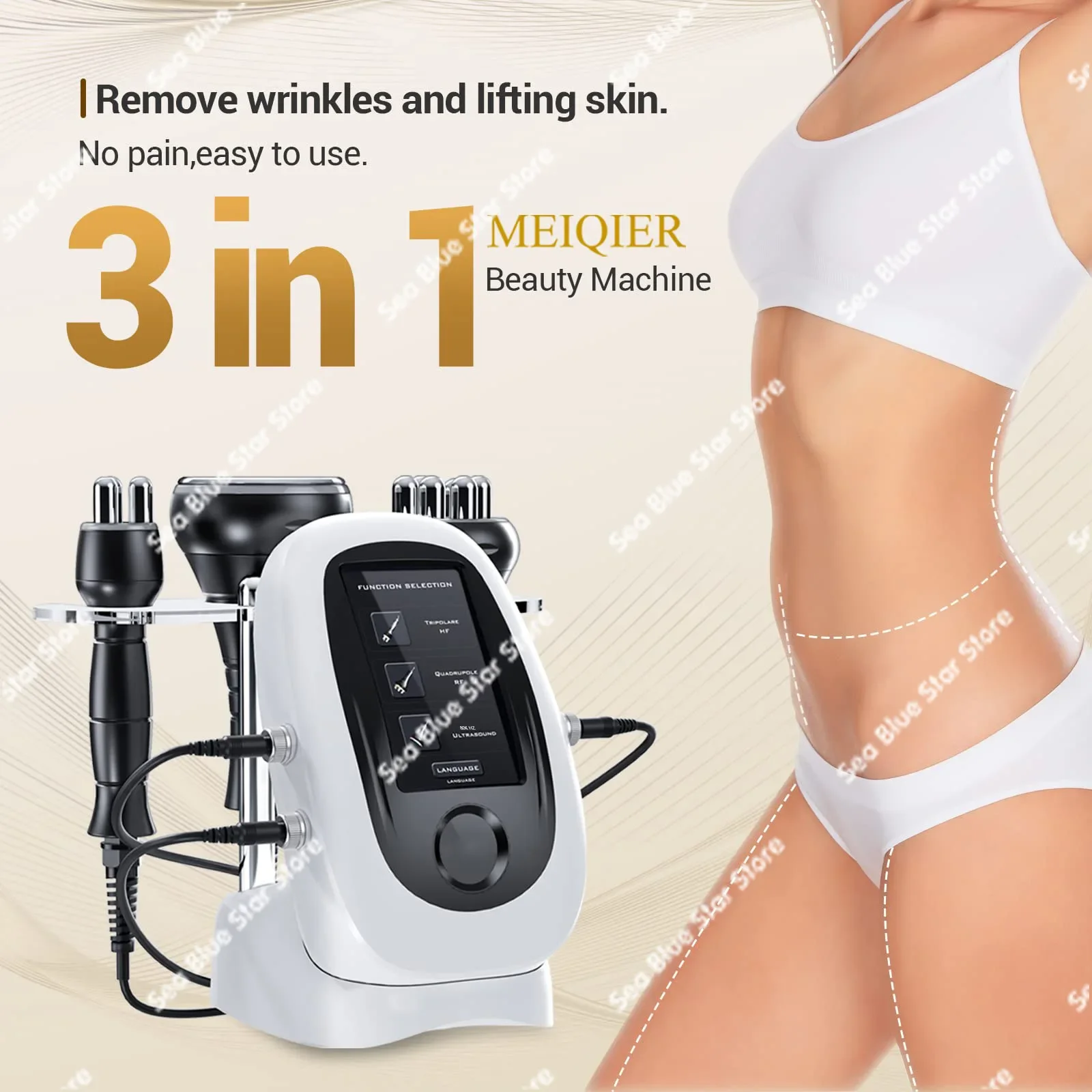 Thin Fat Beauty Massager Slimming Instrument3-in-1 Beauty Beauty Instrument Slimming Instrument