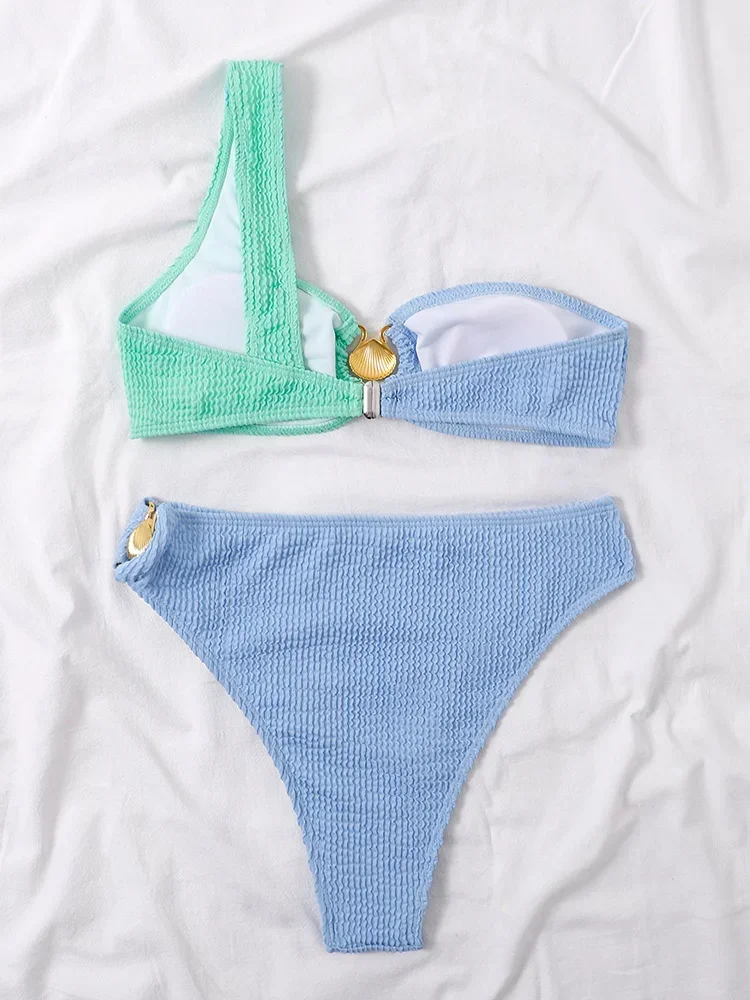 ZRTAK Sexy Swimwear Women Bathing Suit Metal Ring Bikini Female Quality Swimsuit Fashion Black Bikini Set Summer Beachwear