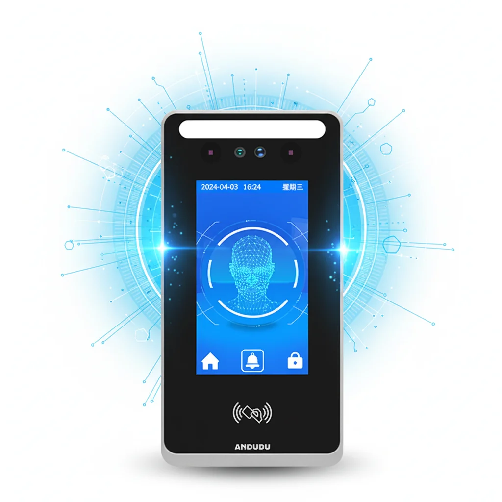 4.3 Inch Touch Screen Face Access Controller, 1000 User AI Attendance Lock RFID Card OEM/ODM
