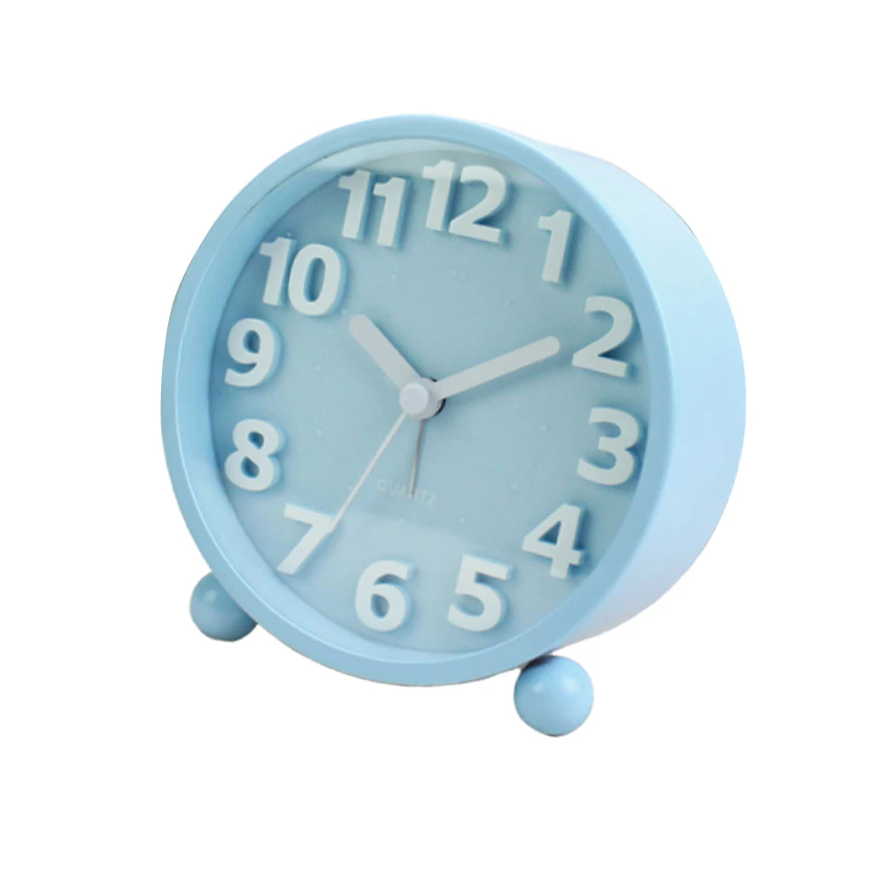 

Electronic Alarm Clock Premium Material Silent Operation Easy Time Setting Bedroom Decoration Small Desk Clock for Kids