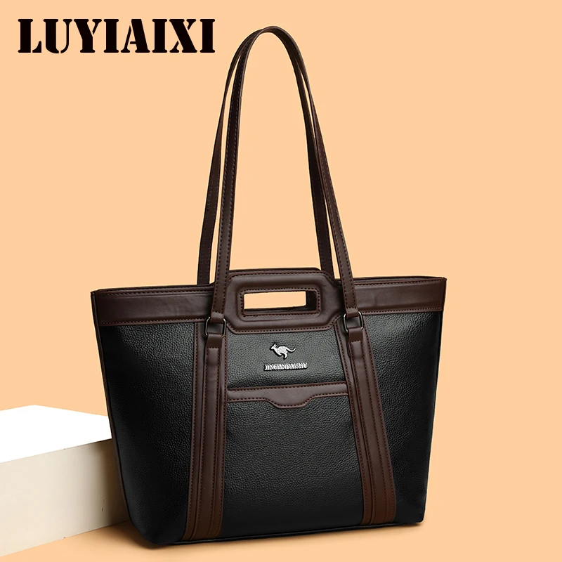 

2026 Brand Large Capacity Handbags Designer Fashion Shoulder Bag Luxury Leather Women bag Female Shopping Tote Bolsa Sac A Main