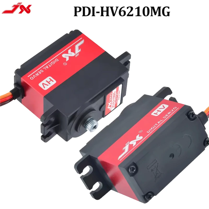 JX Servo PDI-HV6210MG 10kg 7.4V 120 degree Metal gear Brushless Standard RC Serv with servo arm For 1/8 1/5 RC Car