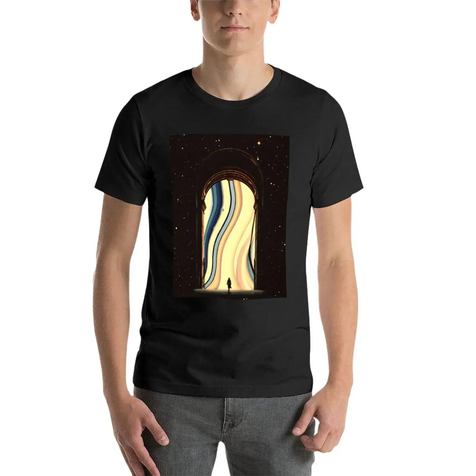 Portal To Another Dimension T-Shirt graphics plus size tops heavy weight t shirts for men