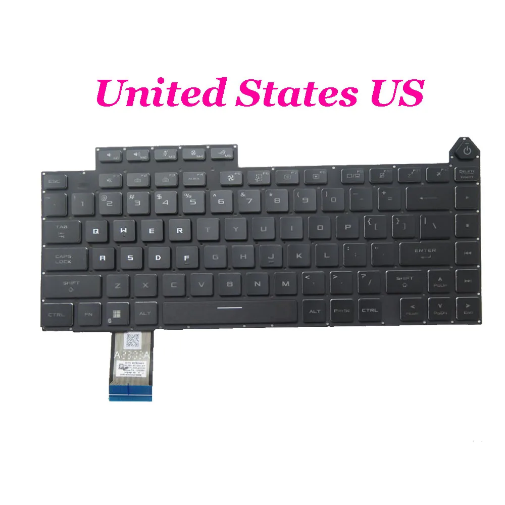 

Клавиатура для ноутбука ASUS Strix G16 G614JIR G614JVR G614JI G614JV G614JU G614JZ, черная с подсветкой, США, Япония JP