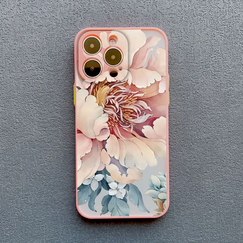 Vintage Blumen Handyhülle für iPhone 17 16 15 14 Pro Max 12 11 13 Pro Max Mini X XR XS 14 15 16 Plus Schmetterlings-Pflanzen-Rückseite – Detail 10