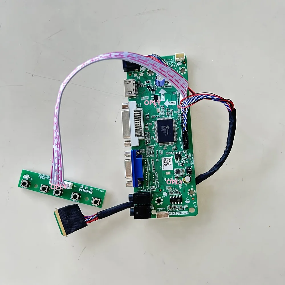 HDMI-compatible DVI VGA M.NT68676 Controller board  for B089AW01 V1 B089AW01 1024X600 LED panel Screen monitor display DIY
