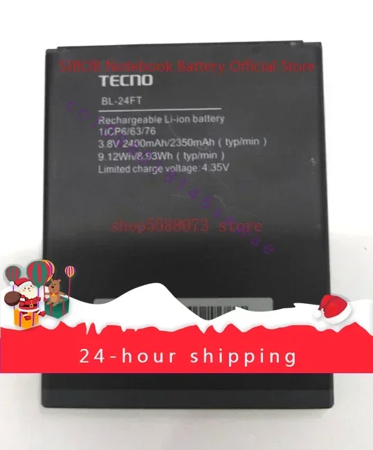 High quality products 3.8V 2400mAh 100% brand new  phone battery for TECNO BL-24FT new battery