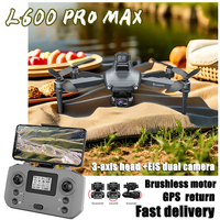 LYZRC L600 PRO MAX GPS Professional Drone 3-axis PTZ 8K HD Dual Camera 360° Obstacle Avoidance Brushless 5G FPV Quadcopter Toys