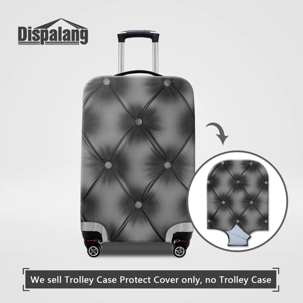 

Dispalang Black Leather Sofa Design Travel On Road Luggage Protective Cover Case For A Suitcase Dust Rain Covers For 18-32 Inch