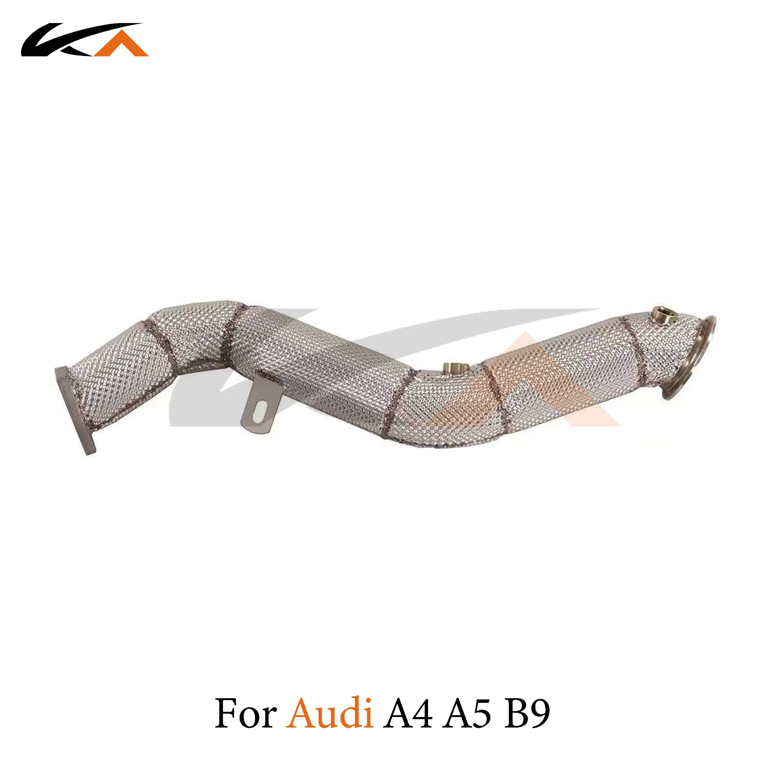 

KA Tuning exhaust system header stainless downpipe for Audi A4 B9 1.4T axle pipe performance catalysis heat shield