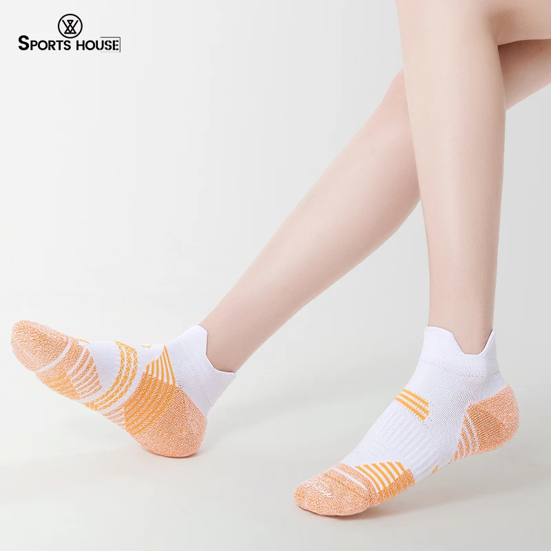 SPORT\'S HOUSE Spring and summer thin women boat socks Towel bottom wicking sweat breathable non-slip short sports socks