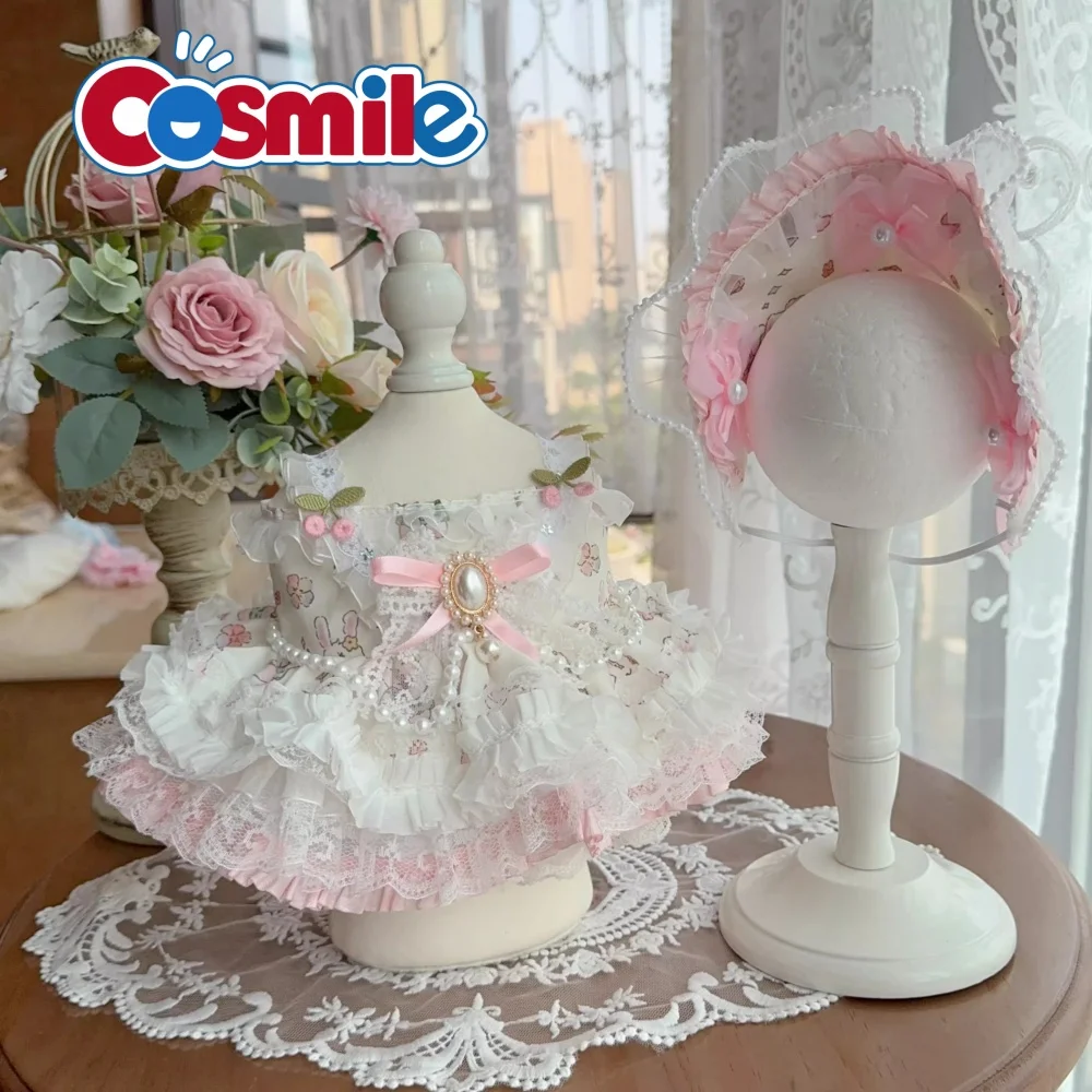 

Cosmile Original Handmade Doll Pink White Clothes Clothing Vintage Dress For 10cm 15cm 20cm Cos Party Outfit XM Lovely Cosplay C