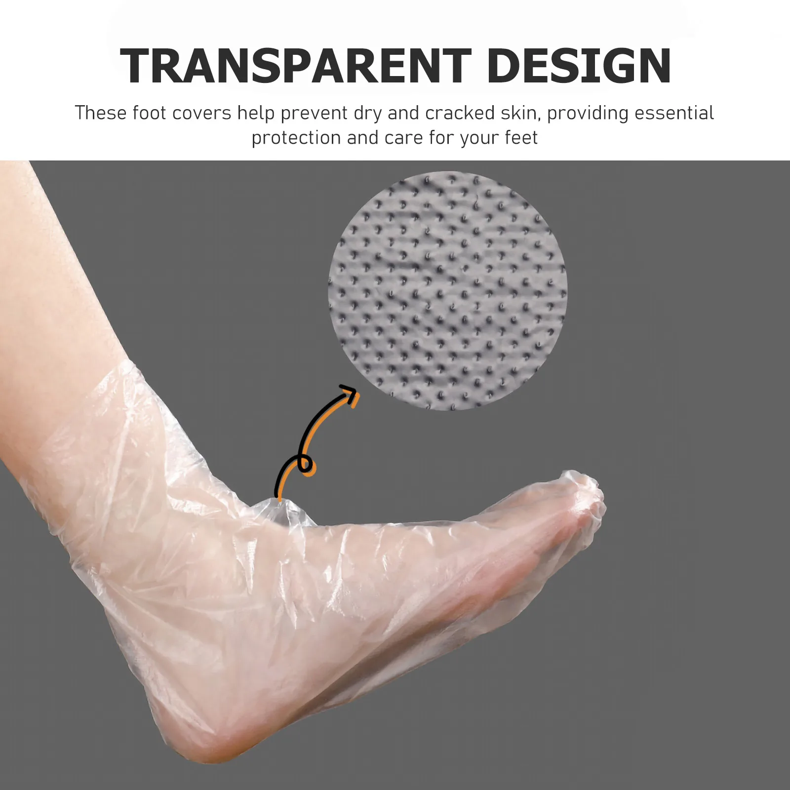 100Pcs Foot Mask Pedicure Supplies Plastic Covers Spa Pedicure Single Use Foot Bath Accessories For Beauty Salon Foot Covers