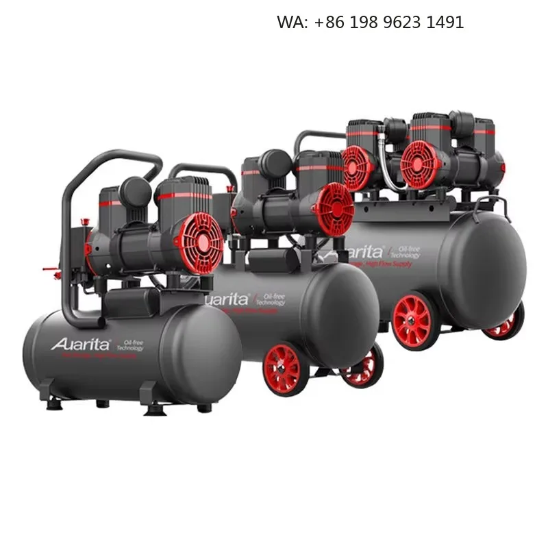 Auarita Compresor Portatil Professional 110-120v/220-240v Ultra Quiet Portable Piston Oil Free Air Compressor