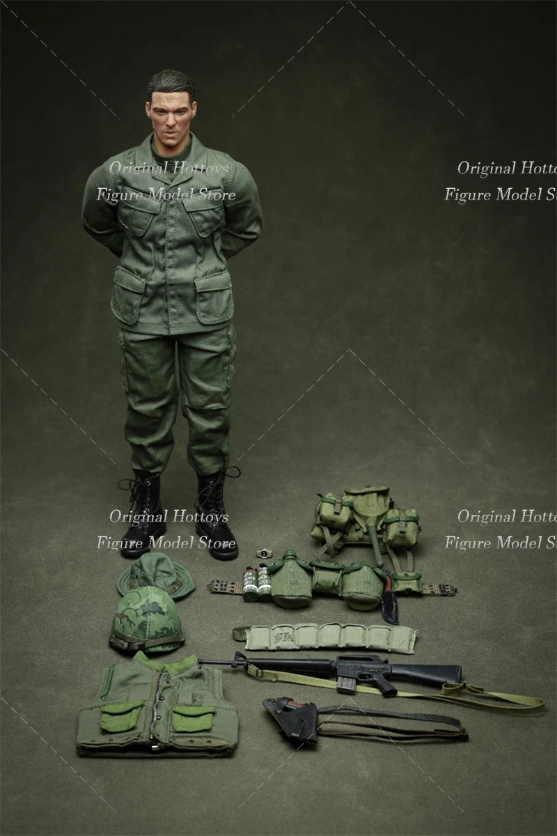 WHOHO TOYS 1/6 Scale Soldier Vietnam War Male Warrior With Weapon Accessory Full Set 12-inches Action Figure Model Gifts