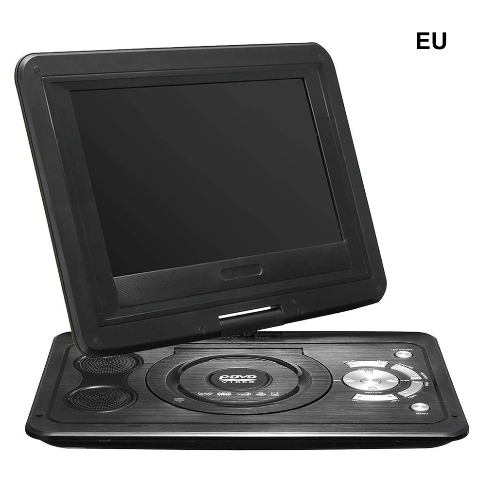 13.9 inch Mobile DVD Player 12V Rechargeble Super Seismic HD EVD DVD Player 270° Rotatable LCD Screen Home Car TV DVD Player